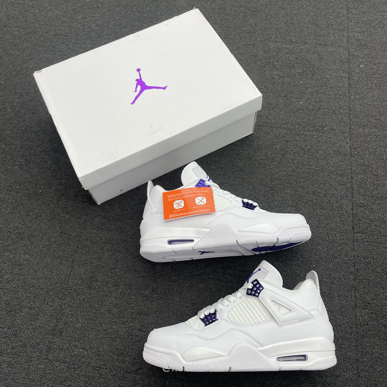 Air Jordan 4 Retro Metallic Purple Ct8527 115 (8) - newkick.vip