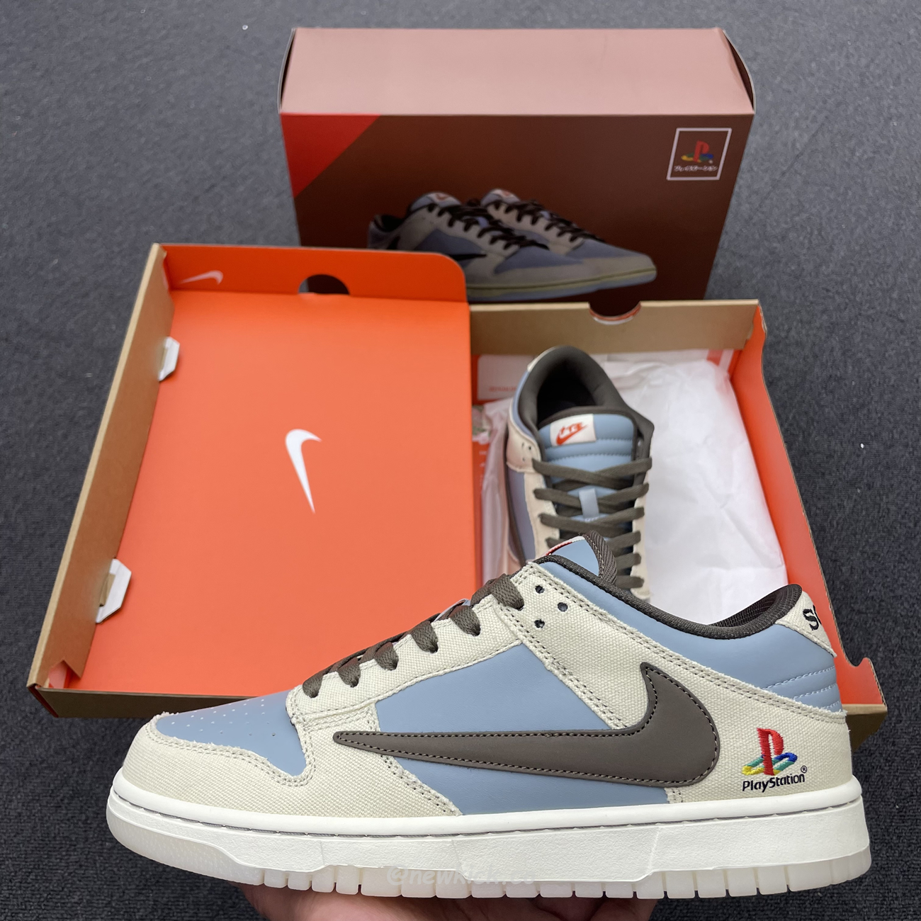 Nike Dunk Low Sp Travis Scott Brown Grey Cu1726 800 (8) - newkick.vip