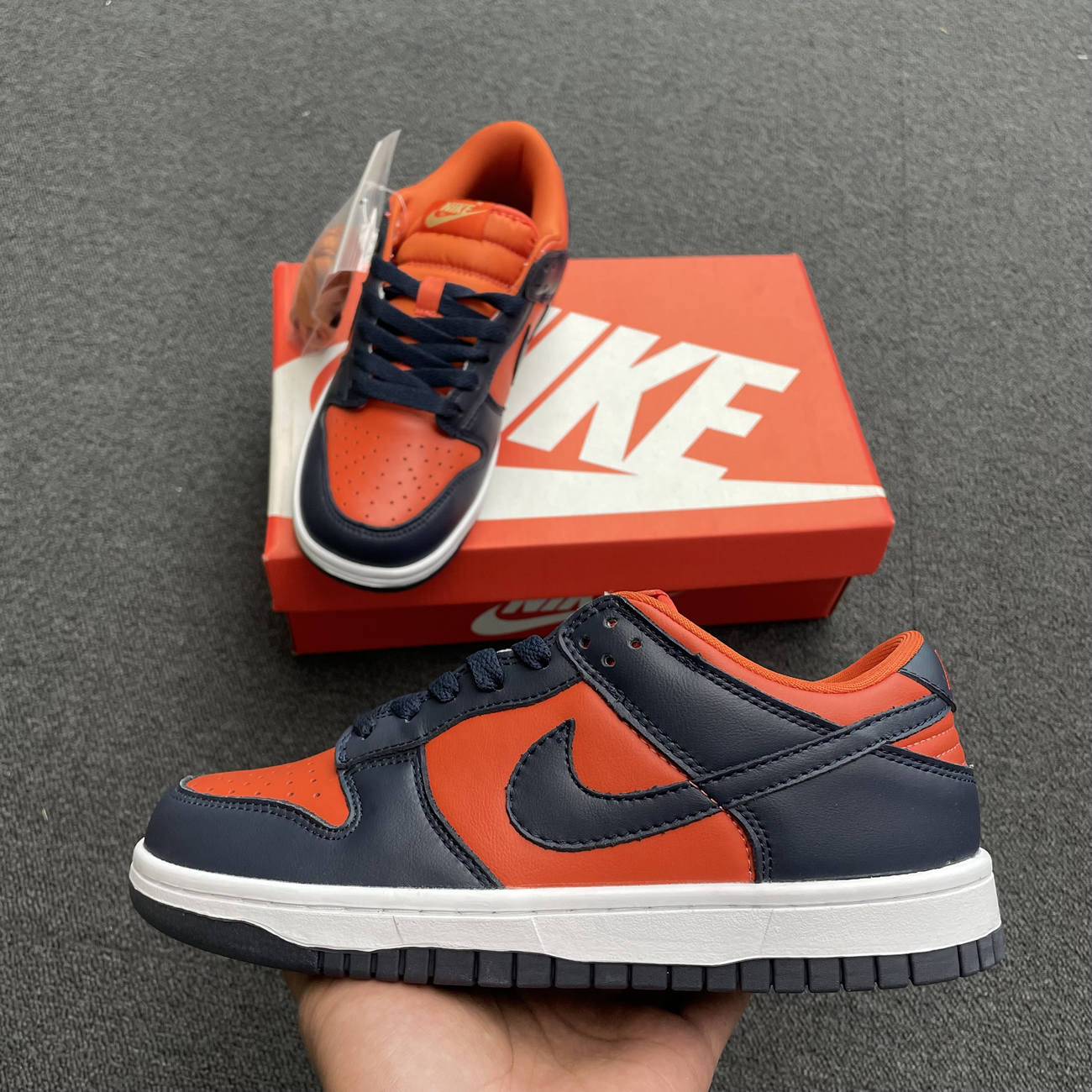 Nike Dunk Low Sp Champ Colors University Orange Marine 2020 Cu1727 800 (9) - newkick.vip