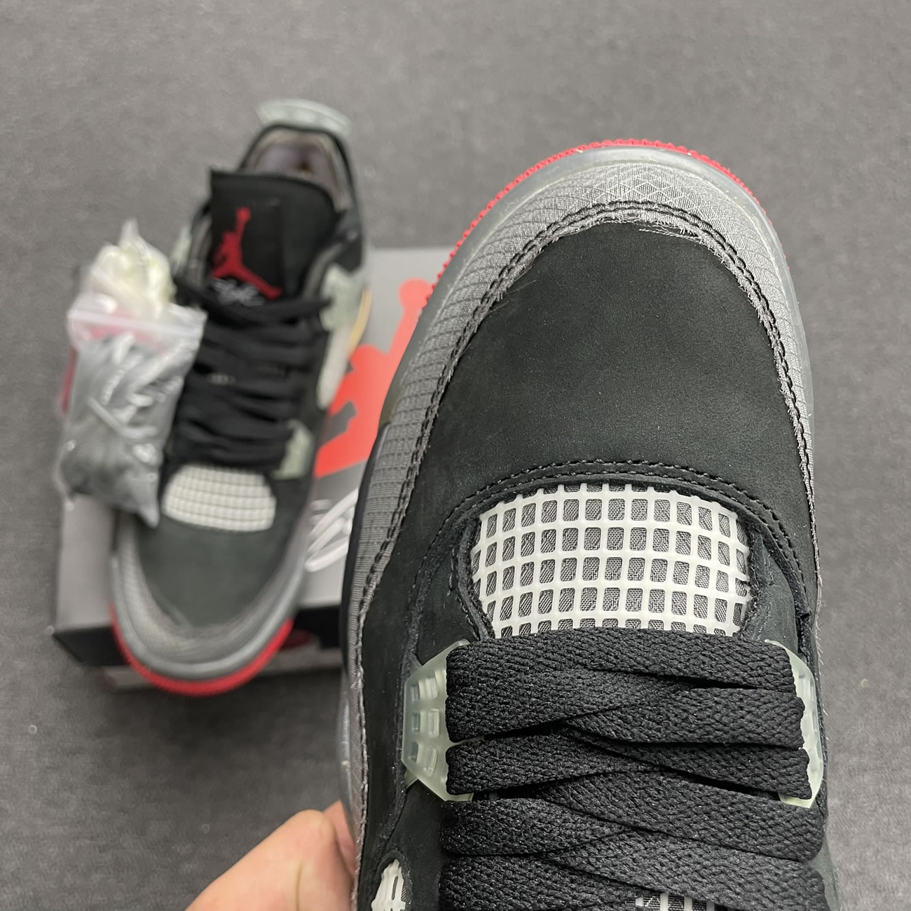 Off White X Air Jordan 4 Bred Black Red Release Date Cv9388 001 (3) - newkick.vip