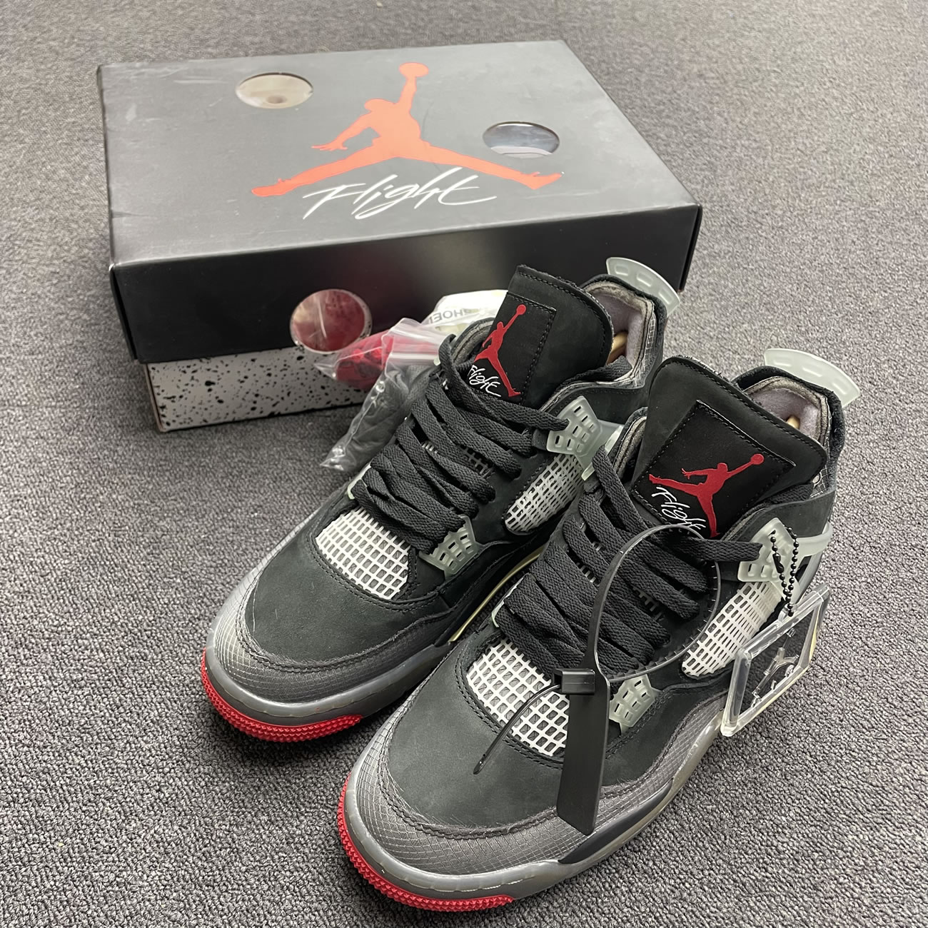 Off White X Air Jordan 4 Bred Black Red Release Date Cv9388 001 (5) - newkick.vip