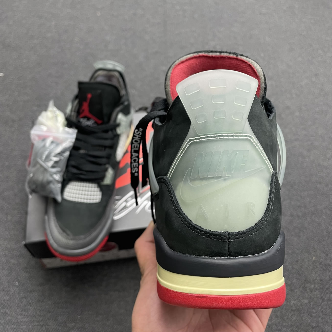 Off White X Air Jordan 4 Bred Black Red Release Date Cv9388 001 (7) - newkick.vip