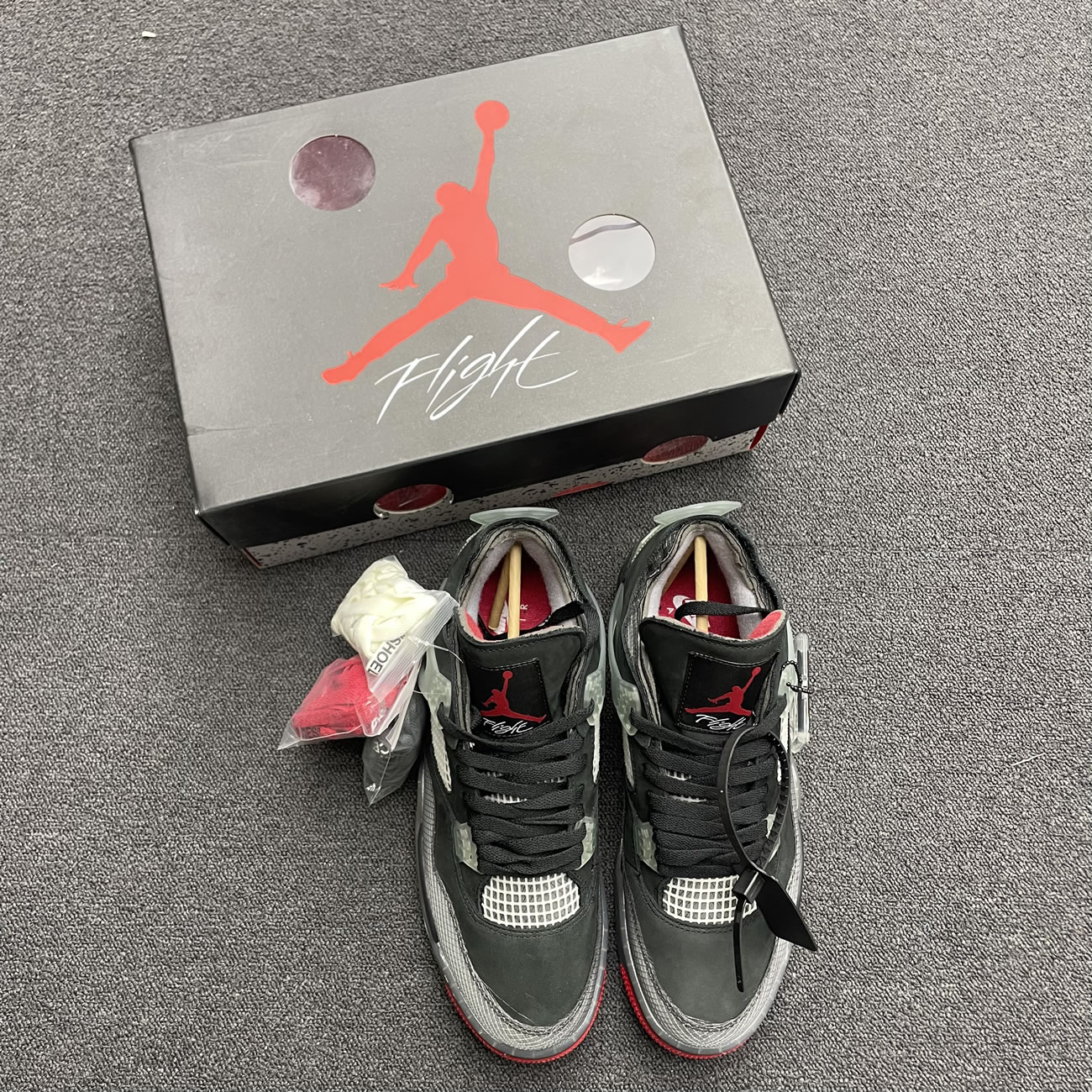 Off White X Air Jordan 4 Bred Black Red Release Date Cv9388 001 (9) - newkick.vip