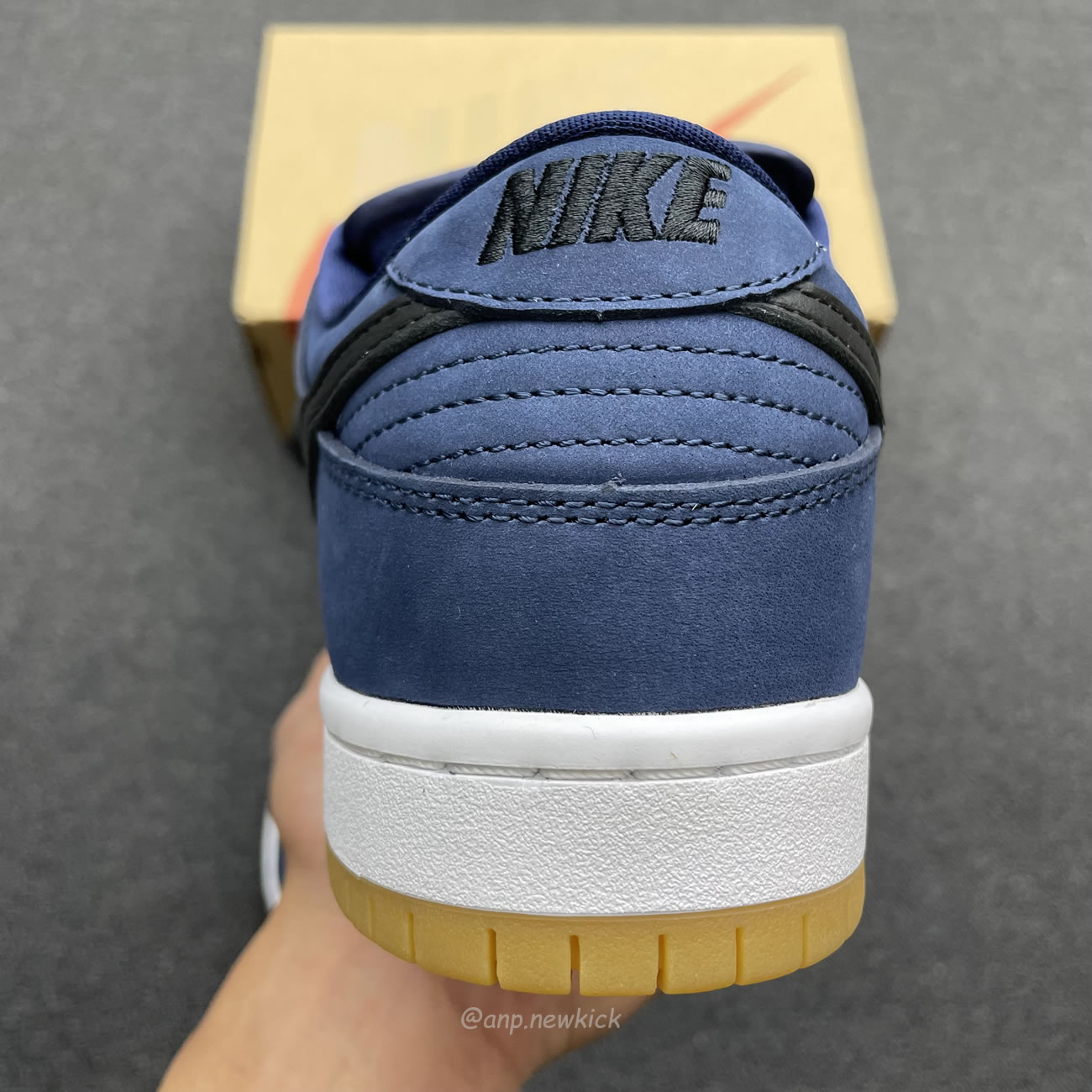 Nike Sb Dunk Low Navy Black Gum Cw7463 401 (5) - newkick.vip