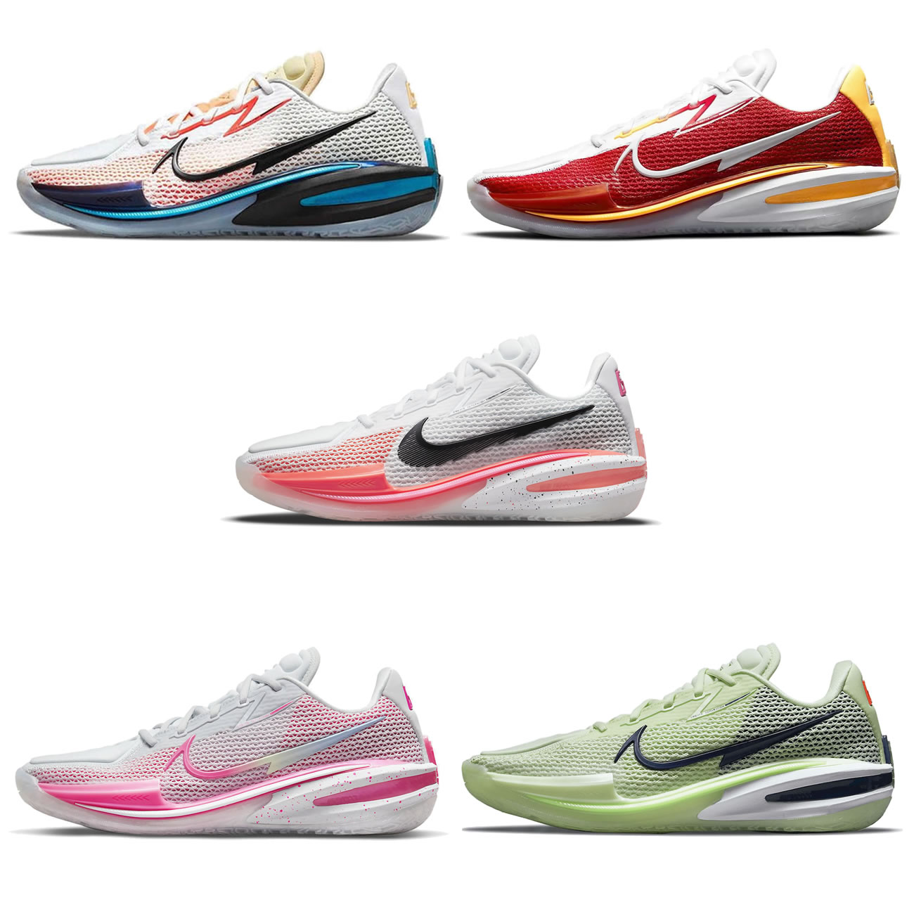 Nike Air Zoom Gt Cut University Red White Yellow (1) - newkick.vip