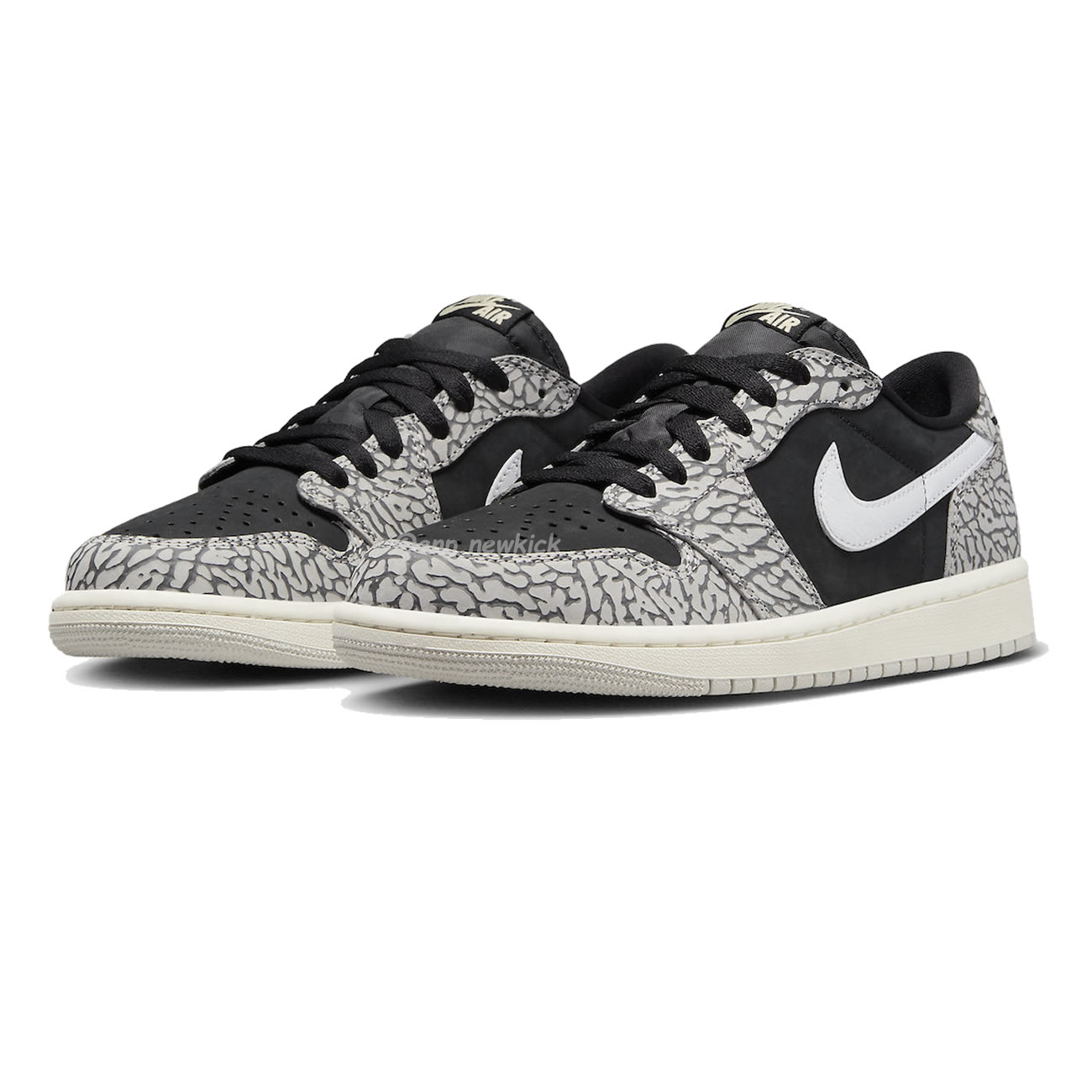 Air Jordan 1 Retro Low Og Black Cement Cz0790 001 (2) - newkick.vip