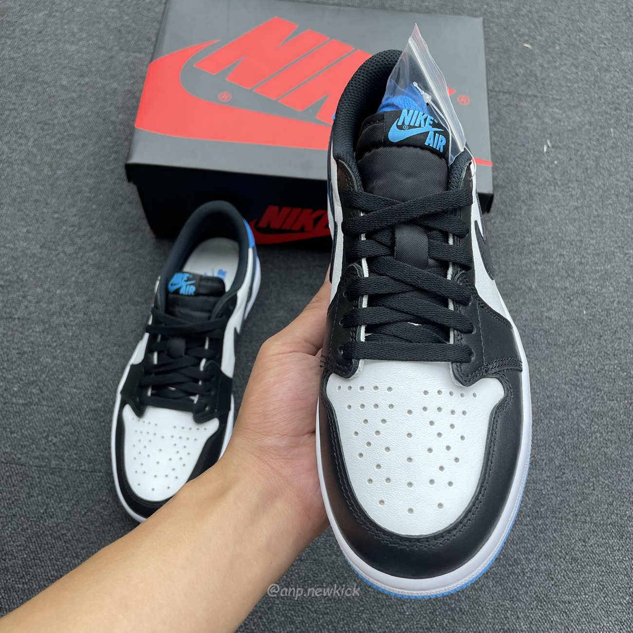 Air Jordan 1 Retro Low Og Black Dark Powder Blue Cz0790 104 (8) - newkick.vip