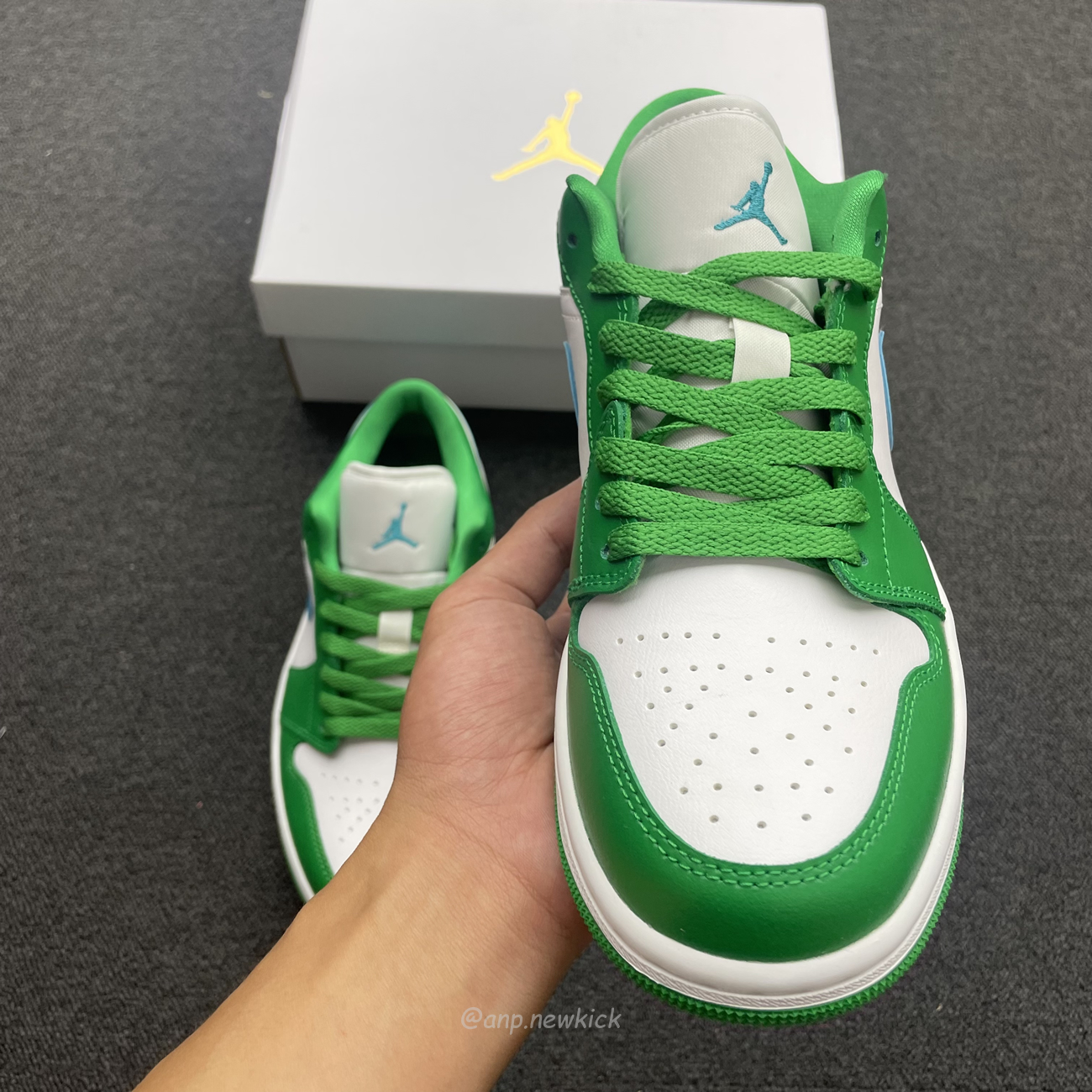 Air Jordan 1 Low Lucky Green Aquatone Dc0774 304 (13) - newkick.vip