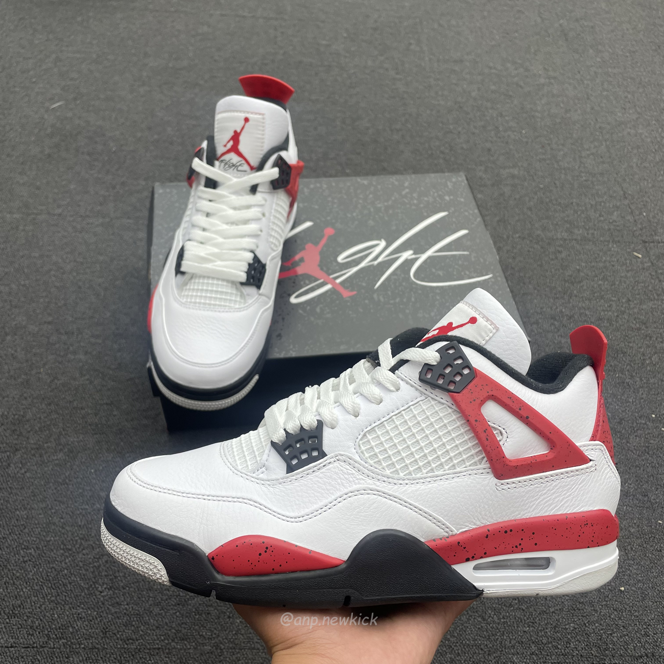 Air Jordan 4 Retro Red Cement Dh6927 161 (13) - newkick.vip