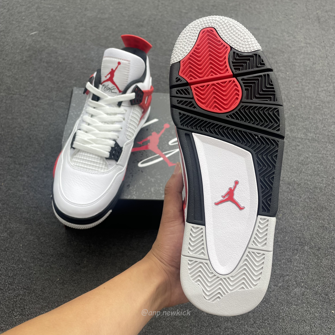 Air Jordan 4 Retro Red Cement Dh6927 161 (9) - newkick.vip