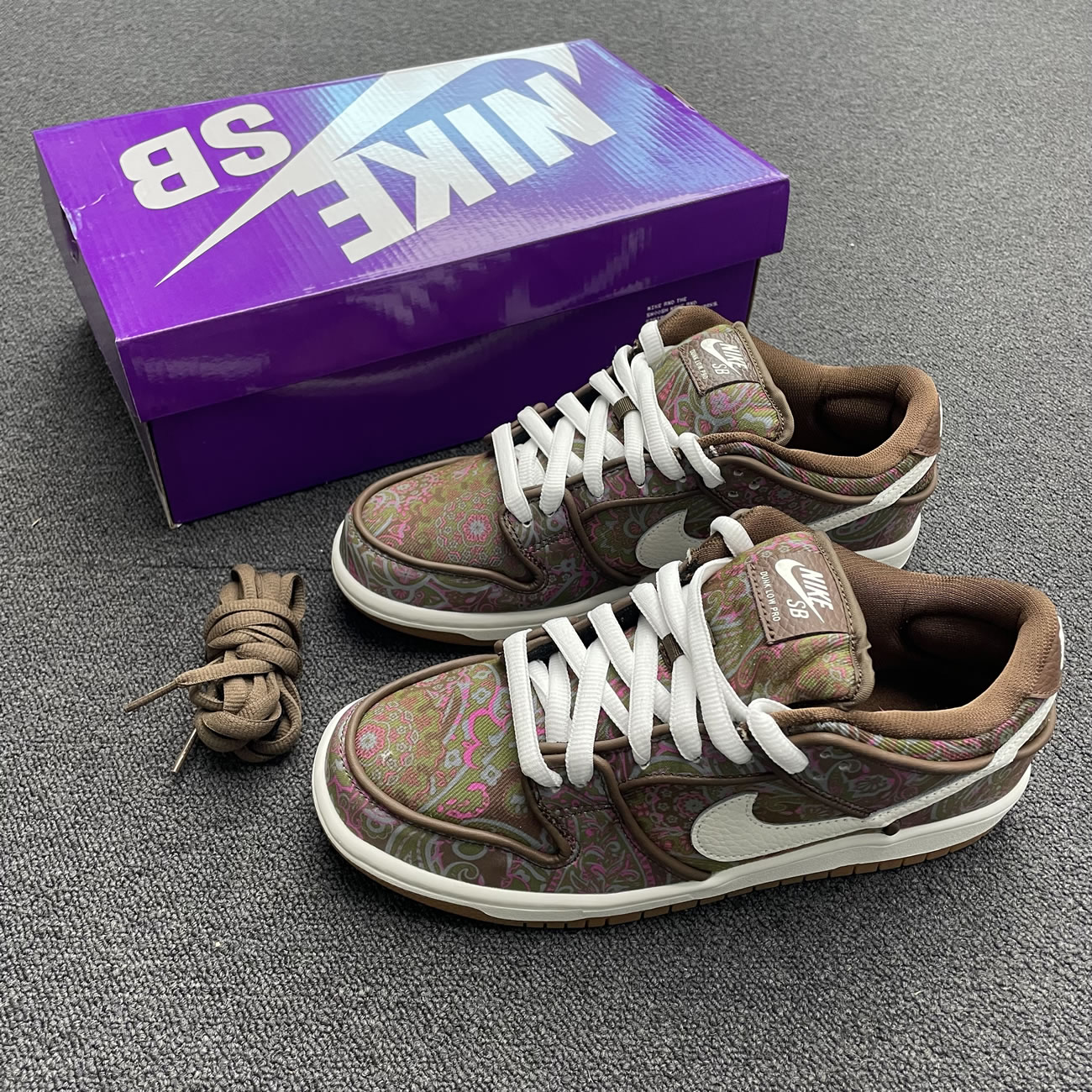 Nike Sb Dunk Low Pro Paisley Brown Dh7534 200 (7) - newkick.vip