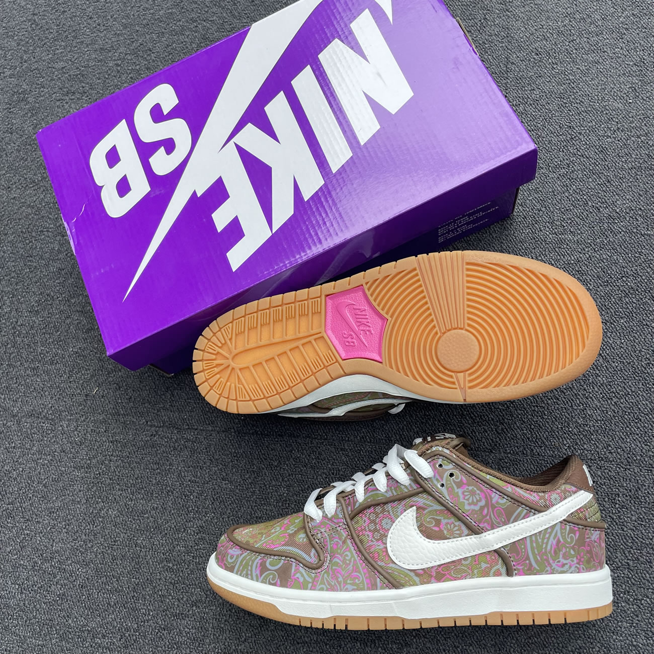 Nike Sb Dunk Low Pro Paisley Brown Dh7534 200 (8) - newkick.vip