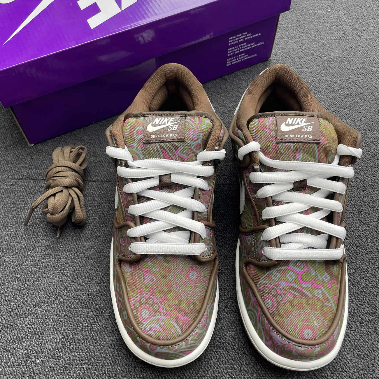 Nike Sb Dunk Low Pro Paisley Brown Dh7534 200 (9) - newkick.vip