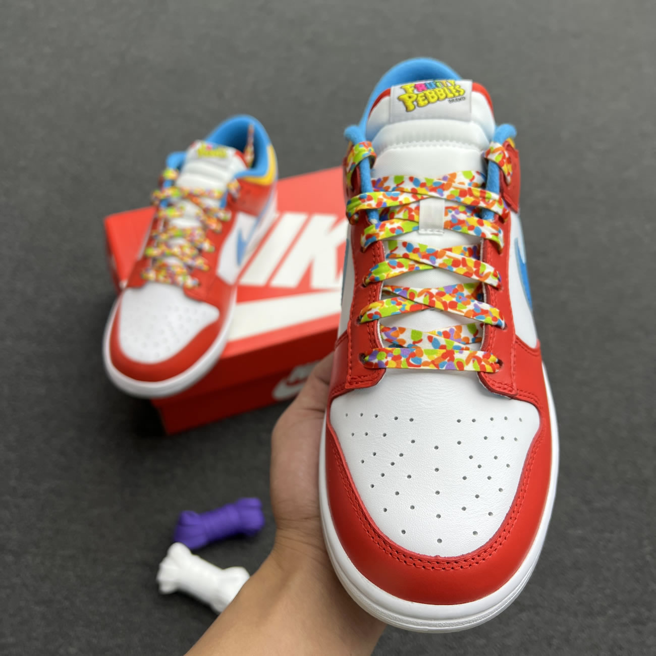 Nike Dunk Low Qs Lebron James Fruity Pebbles Dh8009 600 (8) - newkick.vip