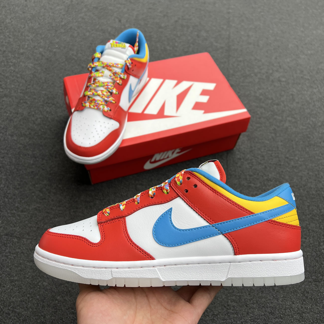 Nike Dunk Low Qs Lebron James Fruity Pebbles Dh8009 600 (9) - newkick.vip