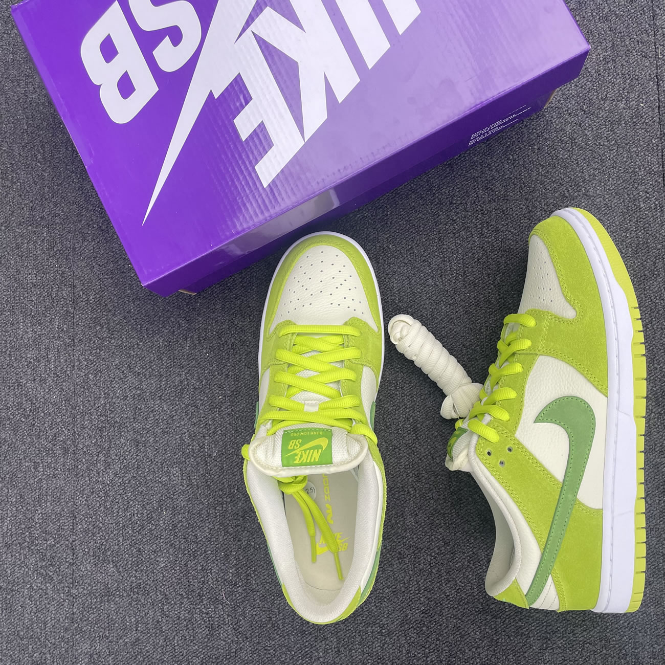 Nike Sb Skateboard Dunk Low Pro Green Apple Dm0807 300 (6) - newkick.vip