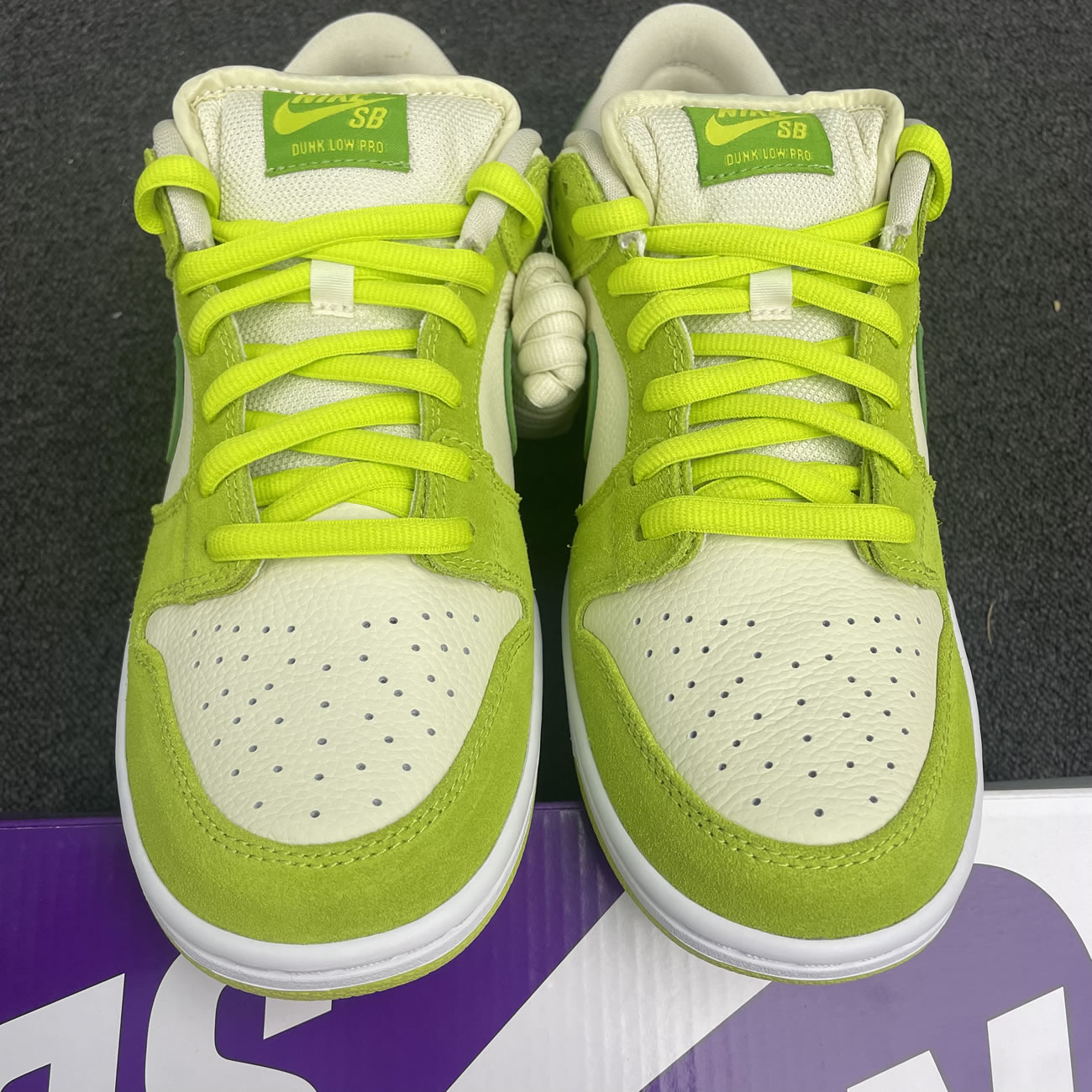 Nike Sb Skateboard Dunk Low Pro Green Apple Dm0807 300 (7) - newkick.vip