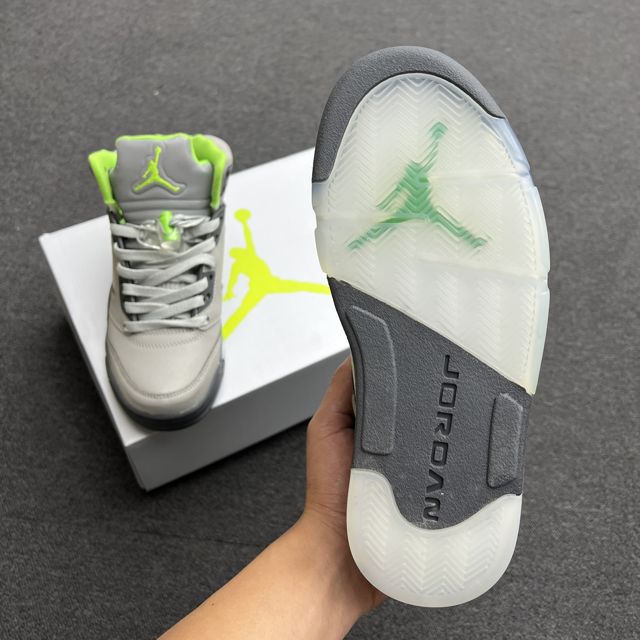 Air Jordan 5 Retro Green Bean 2022 Dm9014 003 (12) - newkick.vip