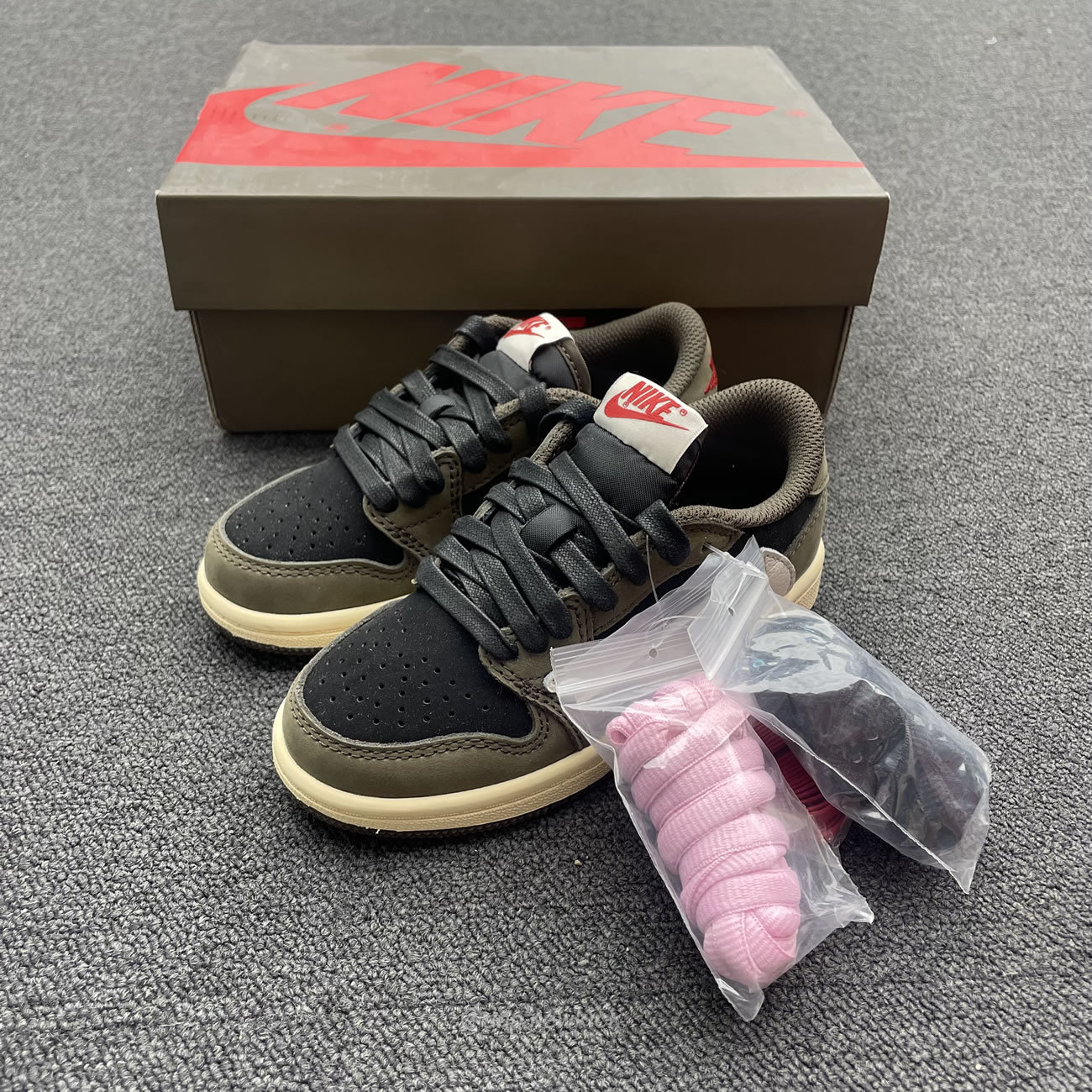 Jordan 1 Retro Low Og Sp Fragment X Travis Scott Children Shoes Dm7866 140 (9) - newkick.vip