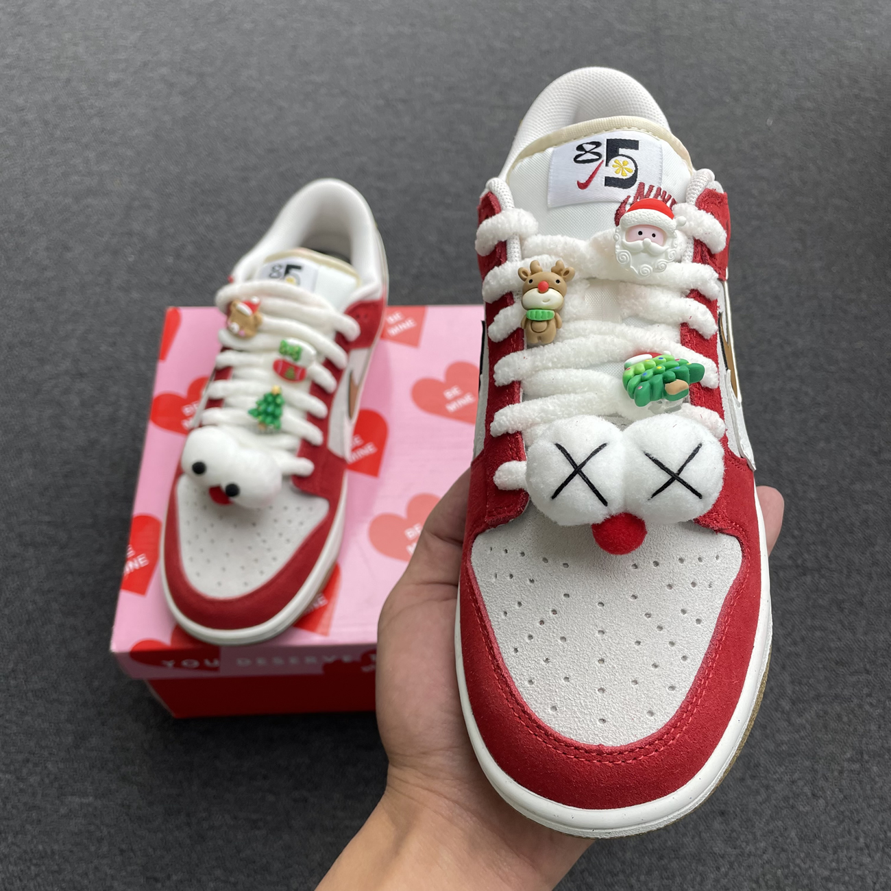 Nike Sb Dunk Low 85 Christmas Red White Brown Do9457 112 (11) - newkick.vip