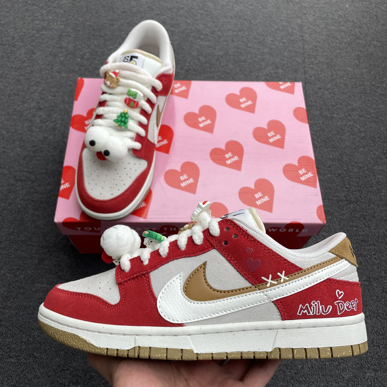 Nike Sb Dunk Low 85 Christmas Red White Brown Do9457 112 (2) - newkick.vip