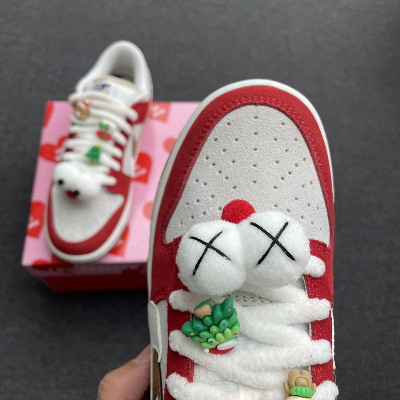 Nike Sb Dunk Low 85 Christmas Red White Brown Do9457 112 (8) - newkick.vip