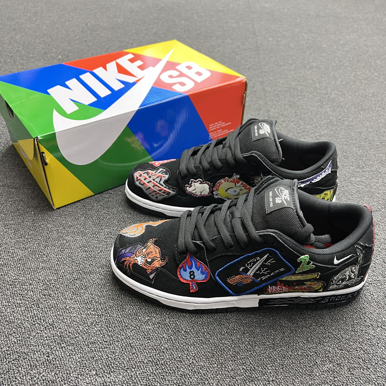 Nike Sb Dunk Low Pro Qs Neckface Dq4488 001 (4) - newkick.vip