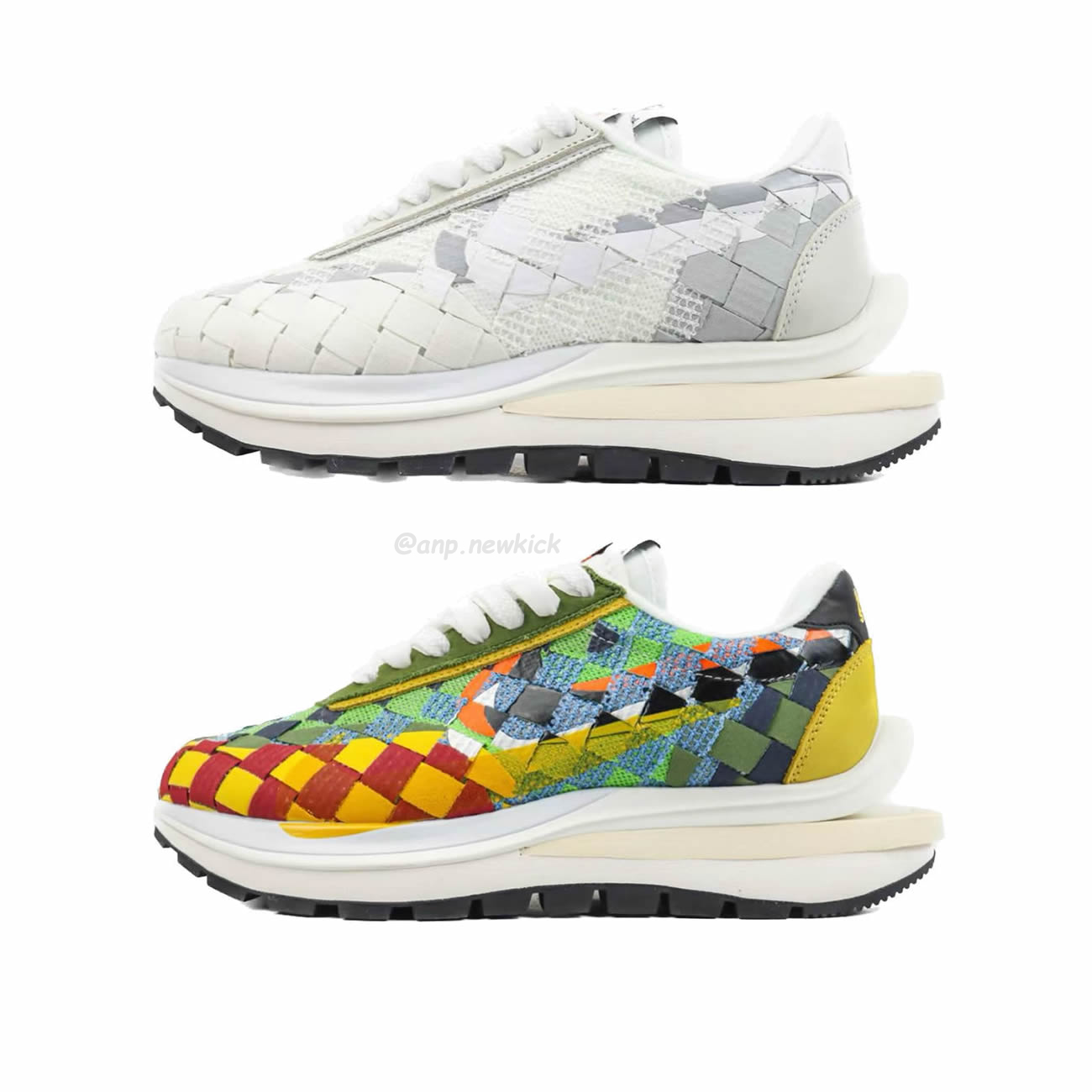 Sacai X Nike Waffe Woven White Green Gusto Dr5209 300 Dr5209 100 (1) - newkick.vip