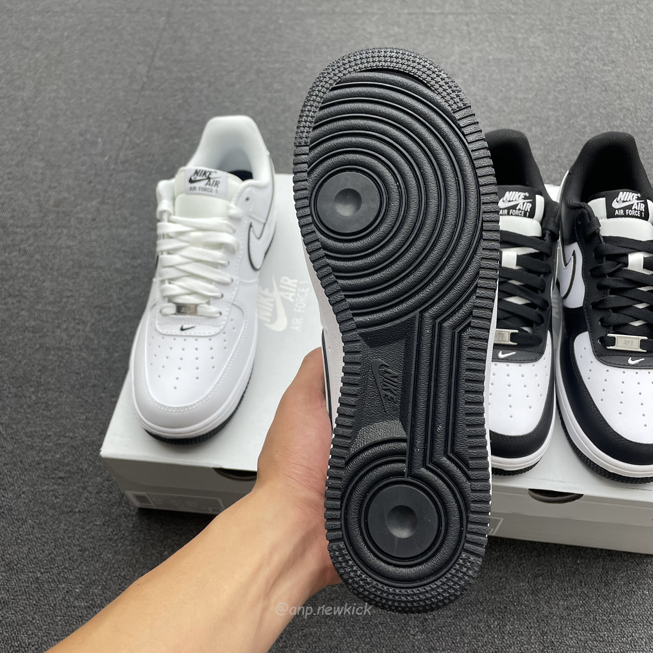 Nike Air Force 1 07 Low White Black Outline Swoosh White Swoosh Panda Dv0788 103 Dv0788 001 (2) - newkick.vip