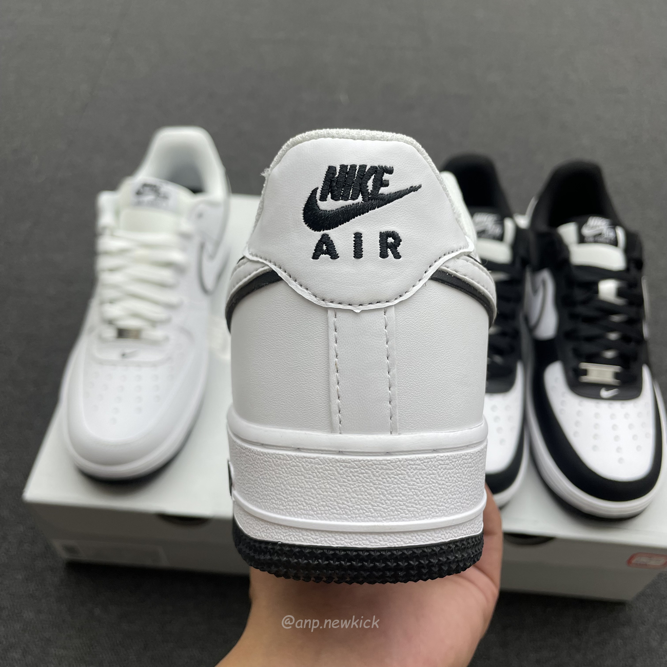 Nike Air Force 1 07 Low White Black Outline Swoosh White Swoosh Panda Dv0788 103 Dv0788 001 (3) - newkick.vip