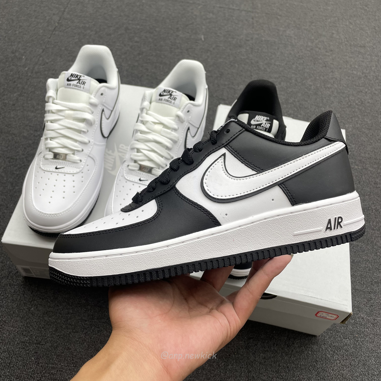 Nike Air Force 1 07 Low White Black Outline Swoosh White Swoosh Panda Dv0788 103 Dv0788 001 (4) - newkick.vip