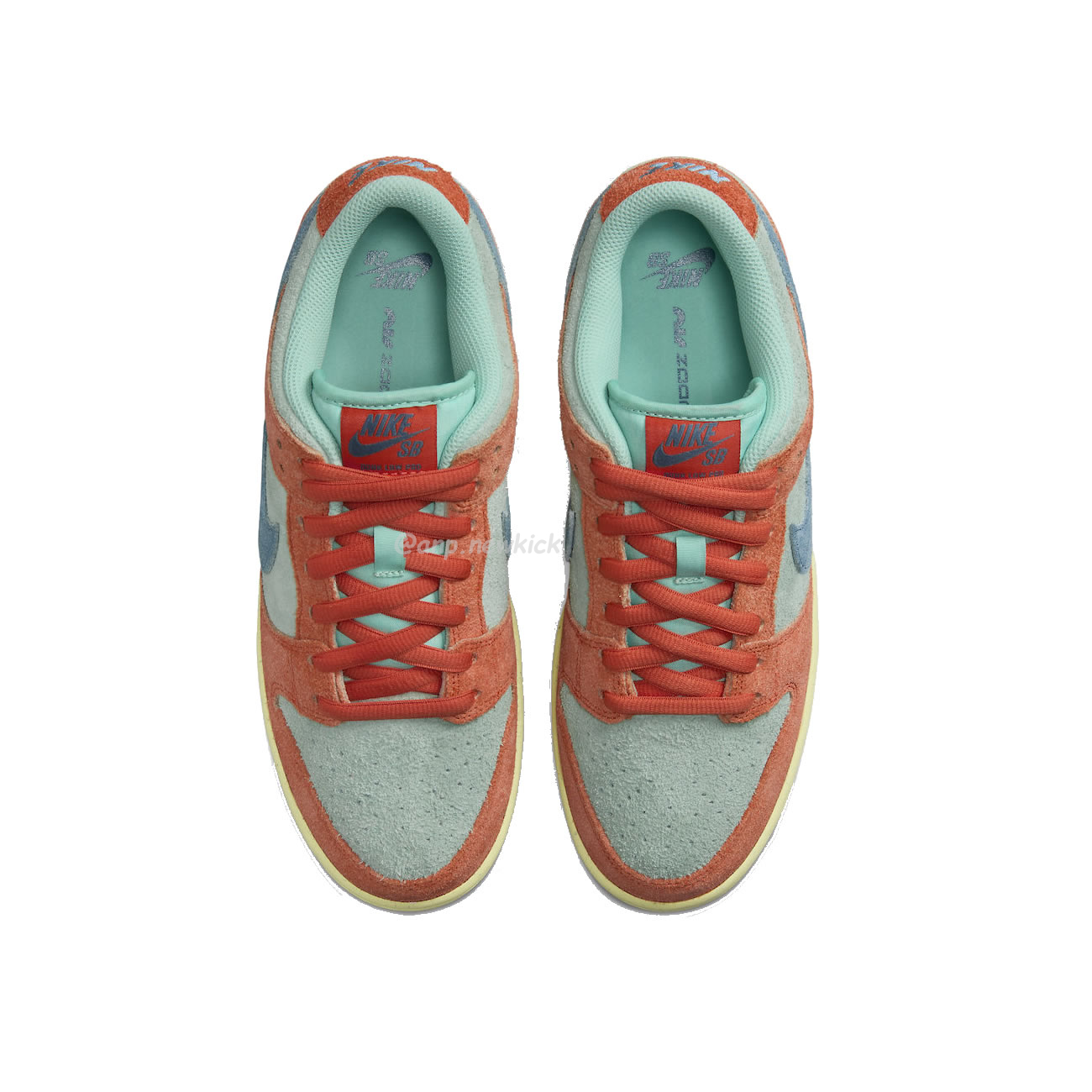 Nike Sb Dunk Low Orange Emerald Rise Dv5429 800 (4) - newkick.vip