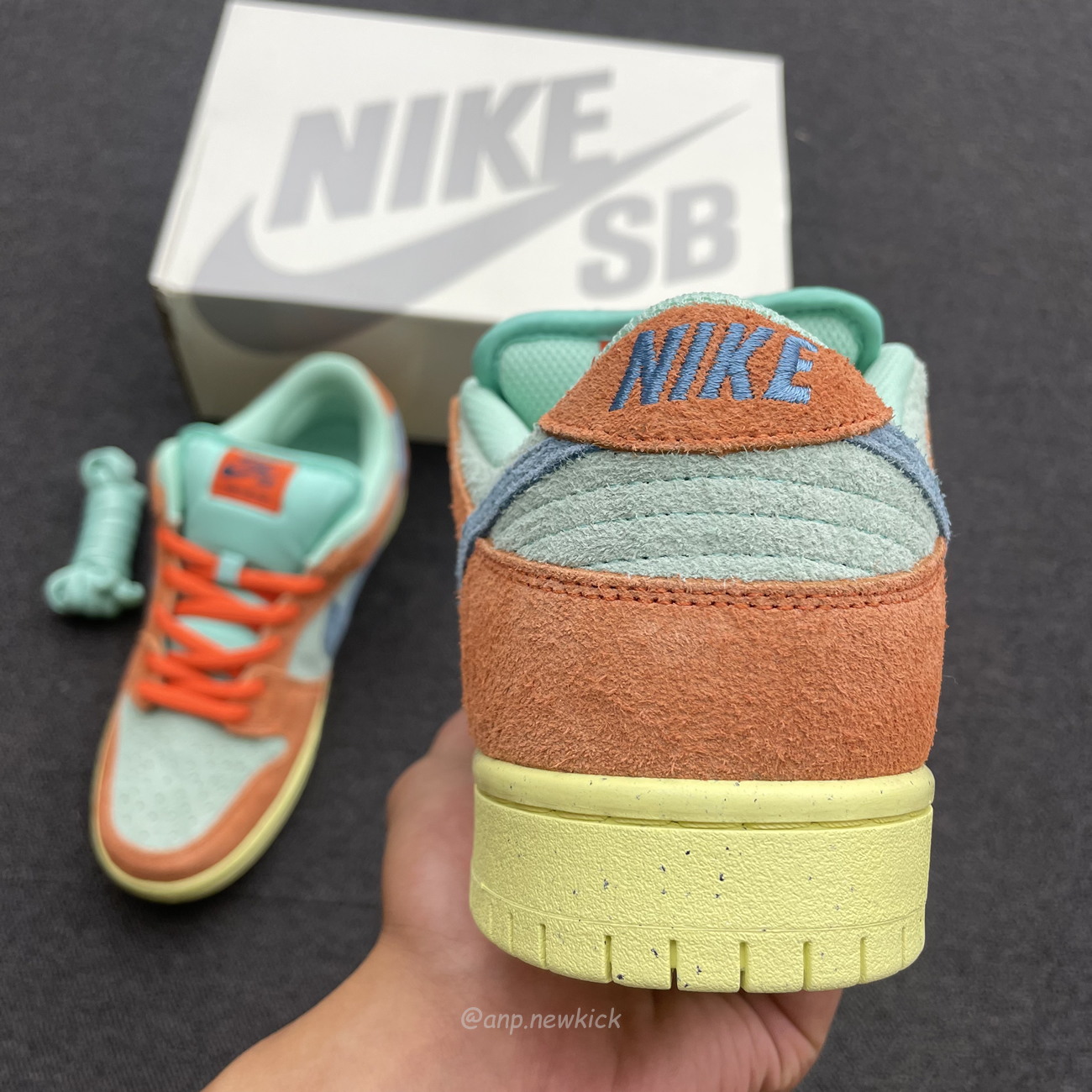 Nike Sb Dunk Low Orange Emerald Rise Dv5429 800 (8) - newkick.vip