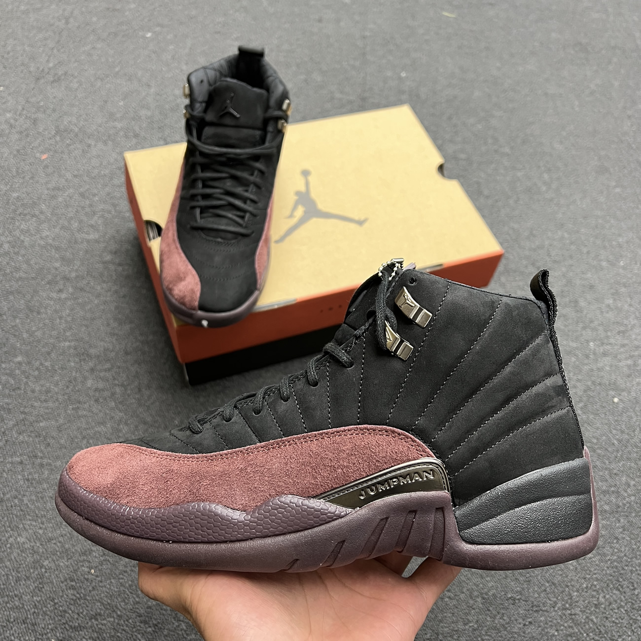 Air Jordan 12 Retro A Ma Maniére Black Dv6989 001 (14) - newkick.vip