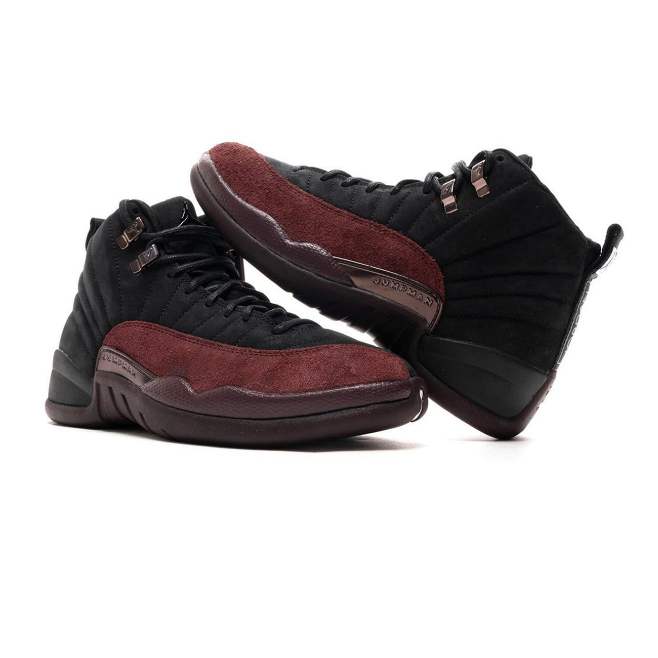 Air Jordan 12 Retro A Ma Maniére Black Dv6989 001 (4) - newkick.vip