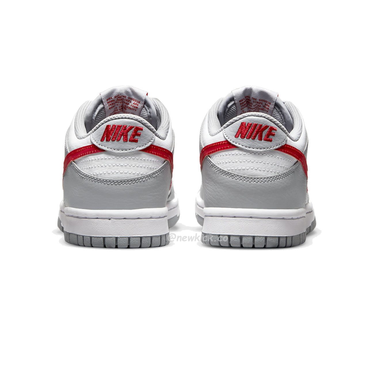 Nike Dunk Low White Wolf Grey University Red Gs Dv7149 001 (6) - newkick.vip