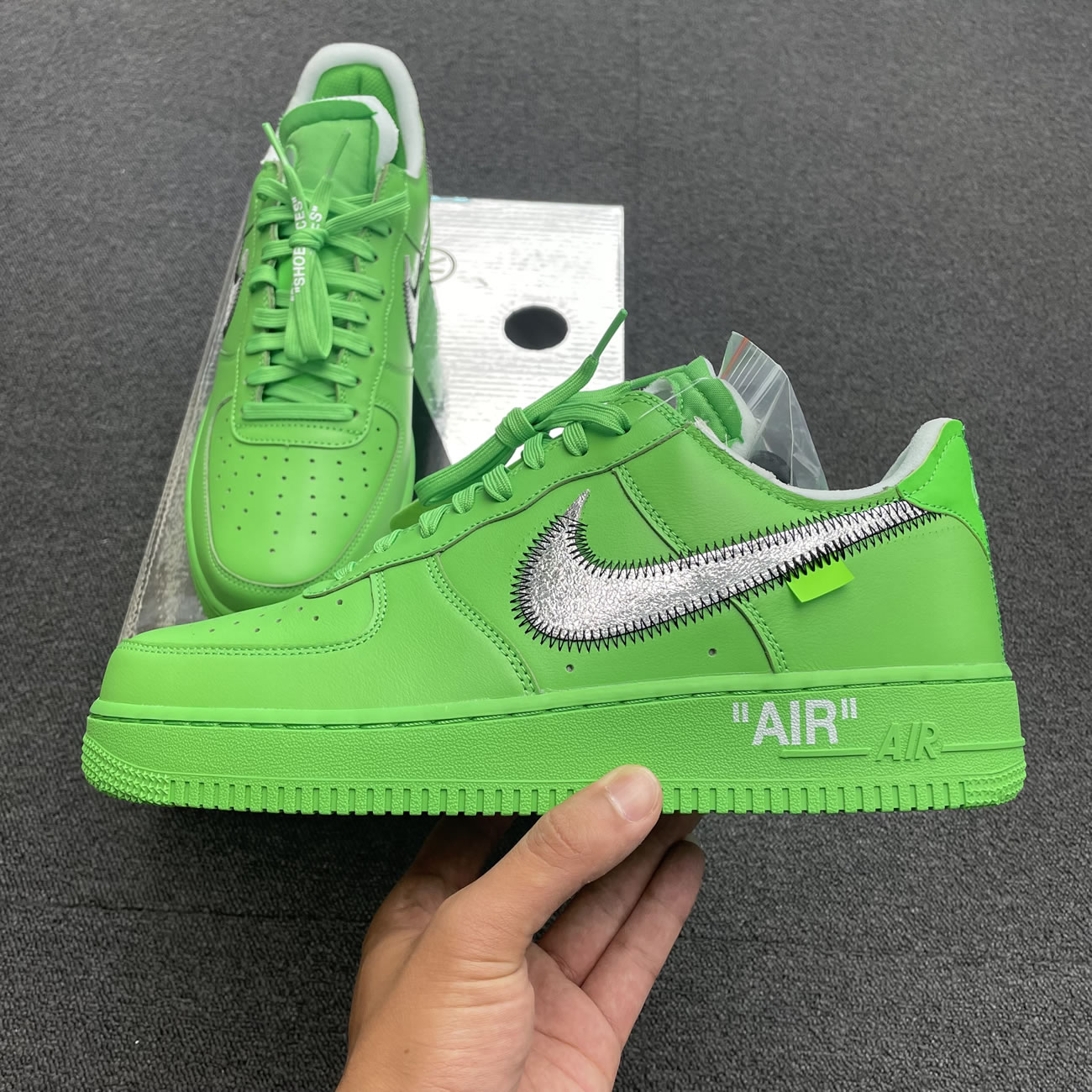 Off White Nike Air Force 1 Low Light Green (42) - newkick.vip