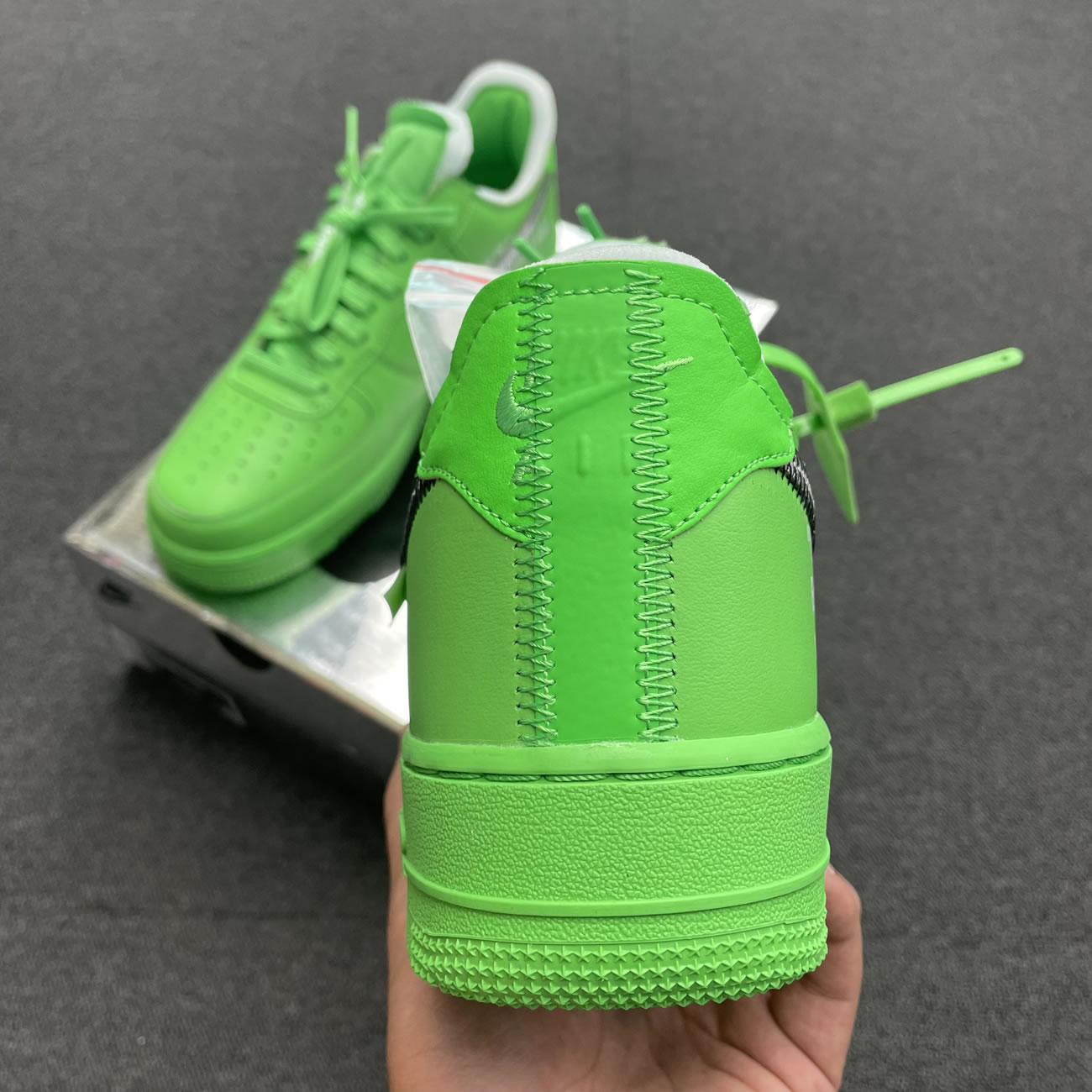 Off White Nike Air Force 1 Low Light Green (44) - newkick.vip