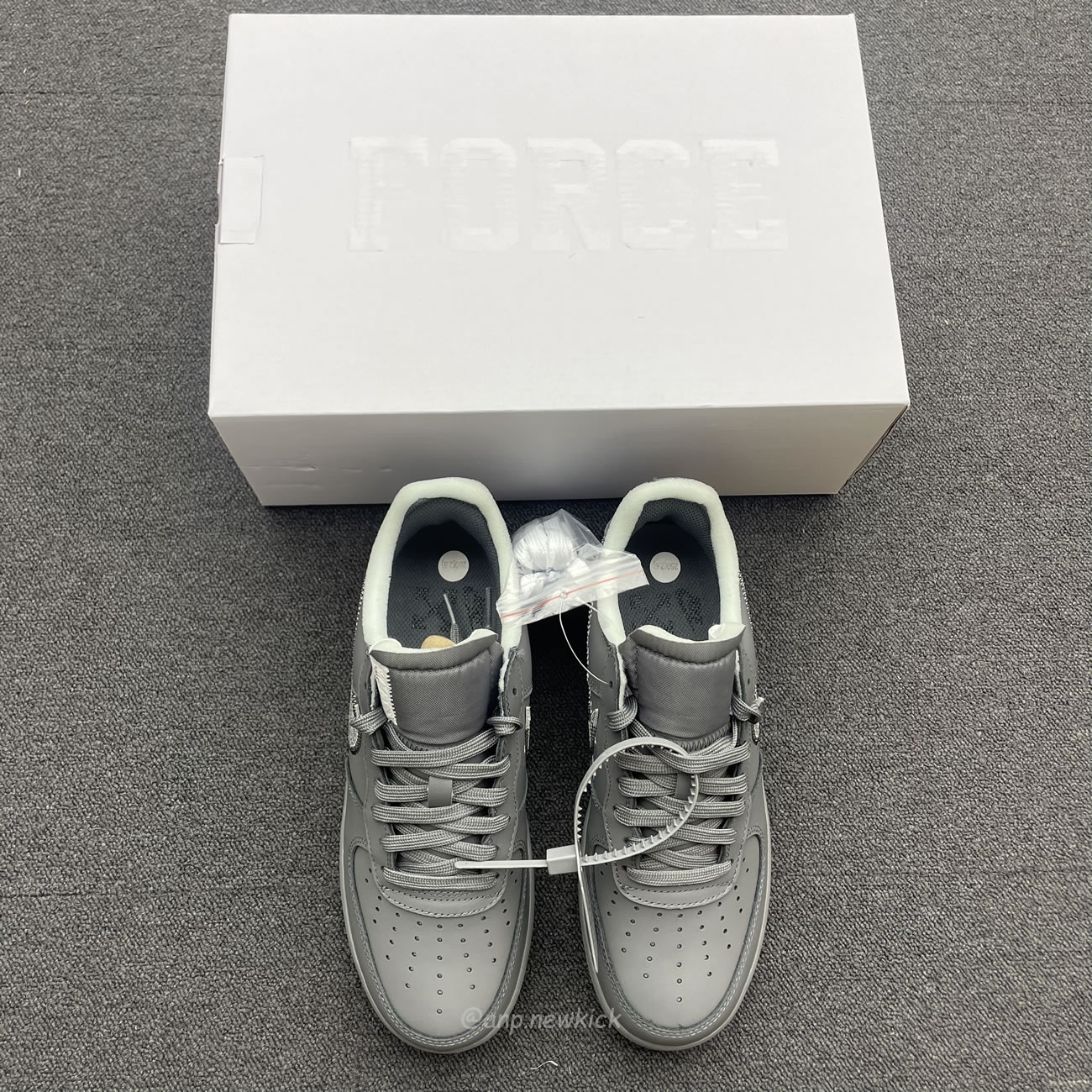 Nike Air Force 1 Low Off White Ghost Grey Dx1419 500 (3) - newkick.vip