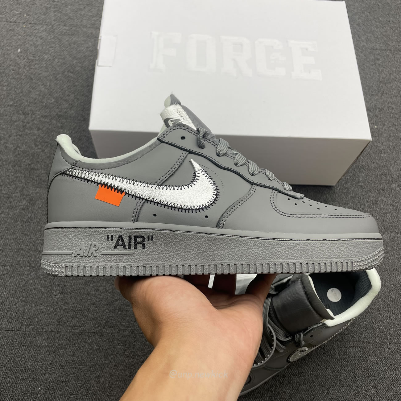 Nike Air Force 1 Low Off White Ghost Grey Dx1419 500 (9) - newkick.vip