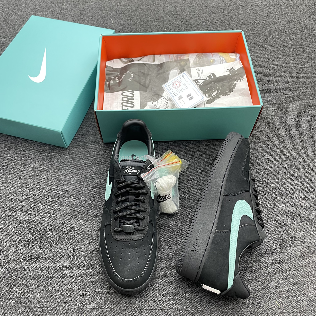 Nike Air Force 1 Low Tiffany Co 1837 Dz1382 001 (37) - newkick.vip