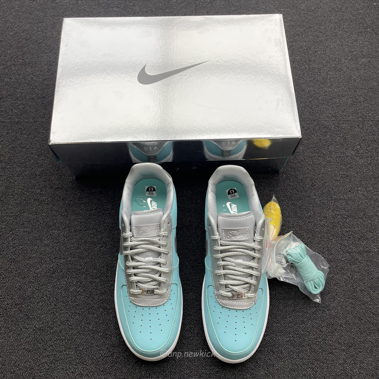 Nike Air Force 1 Low Tiffany Co 1837 Blue Silver Dz1382 003 (3) - newkick.vip