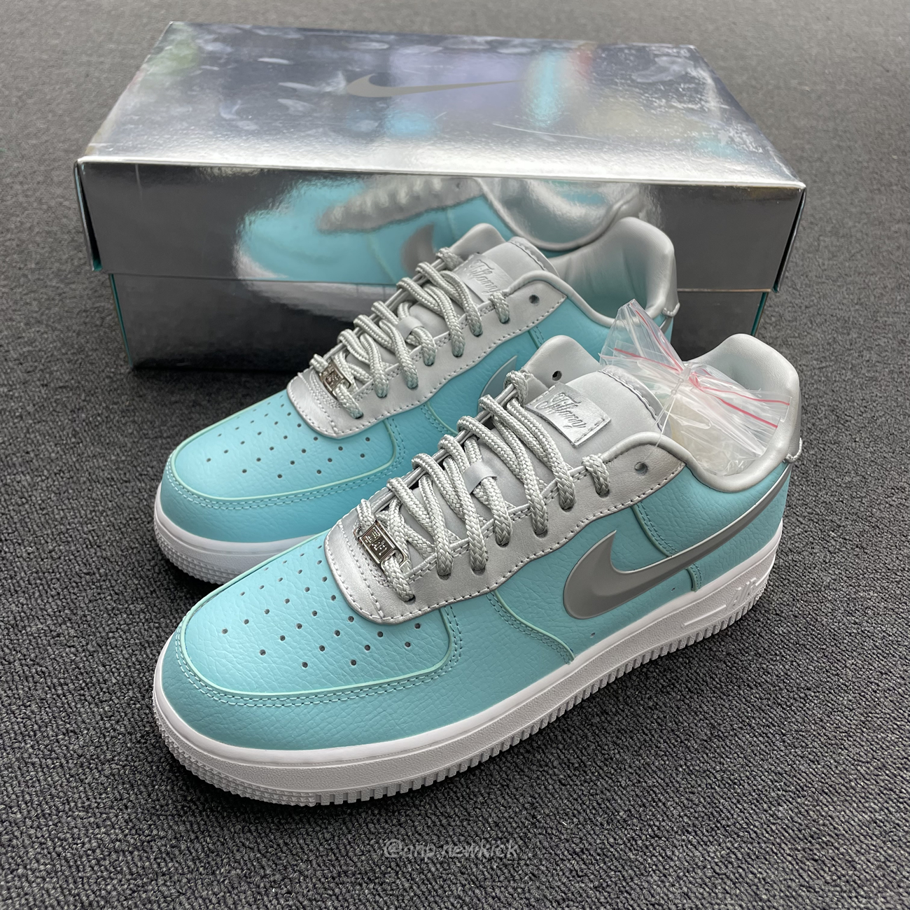 Nike Air Force 1 Low Tiffany Co 1837 Blue Silver Dz1382 003 (5) - newkick.vip