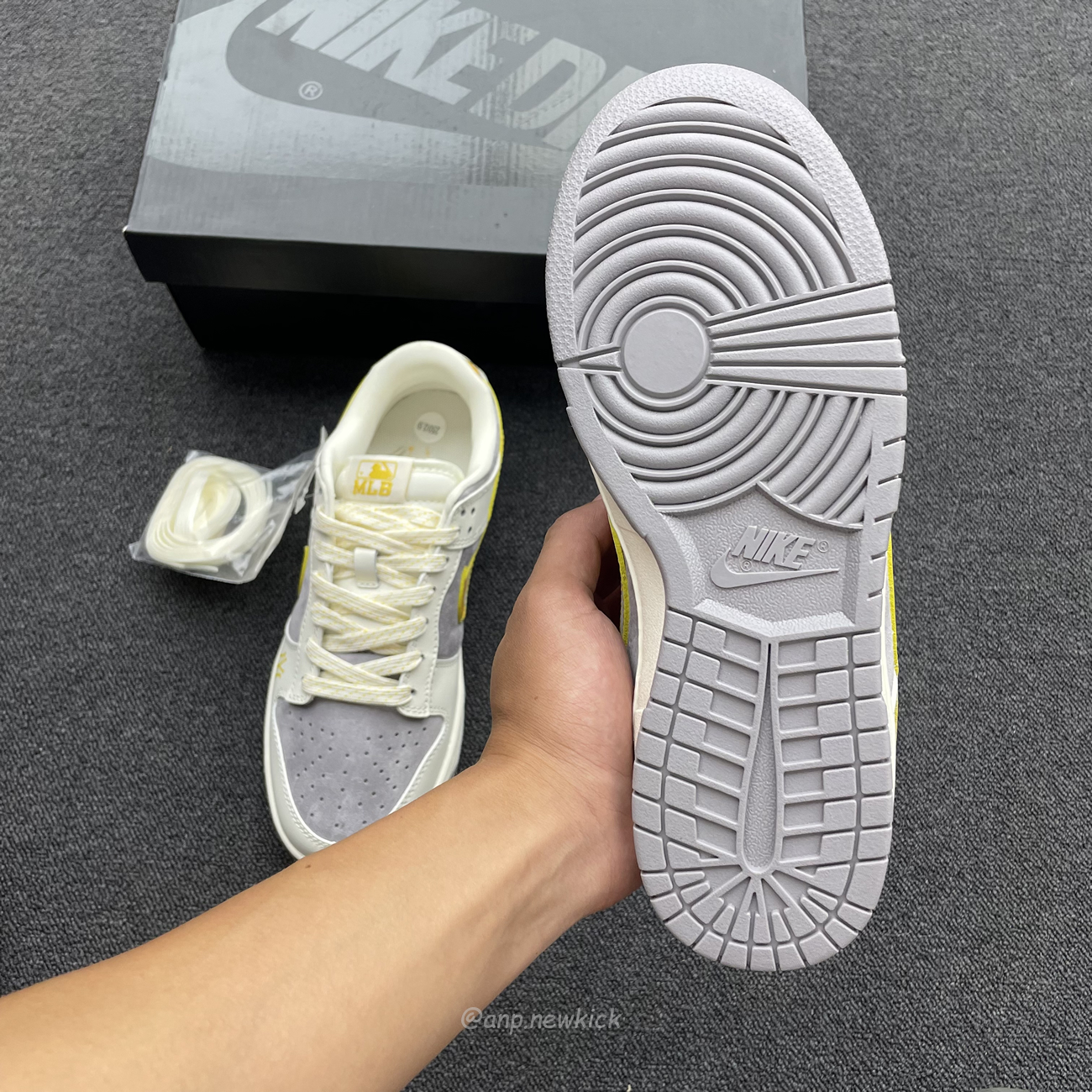 Nike Sb Dunk Low Mlb Off White Yellow Dark Grey Fc1688 117 (8) - newkick.vip