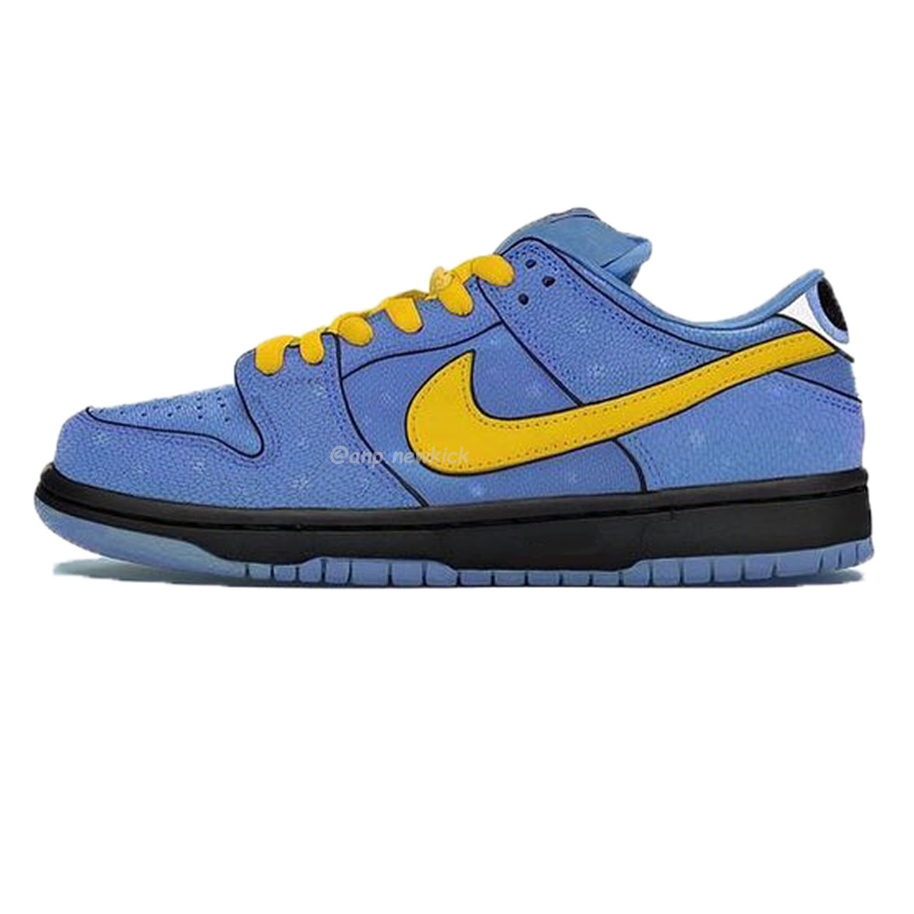 Nike Sb Dunk Low X The Powerpuff Girls On Feet Look At Bubbles Fz8320 400 (2) - newkick.vip