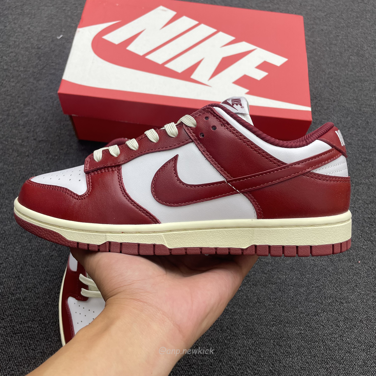 Nike Dunk Low Prm Vintage Team Red Fj4555 100 (2) - newkick.vip