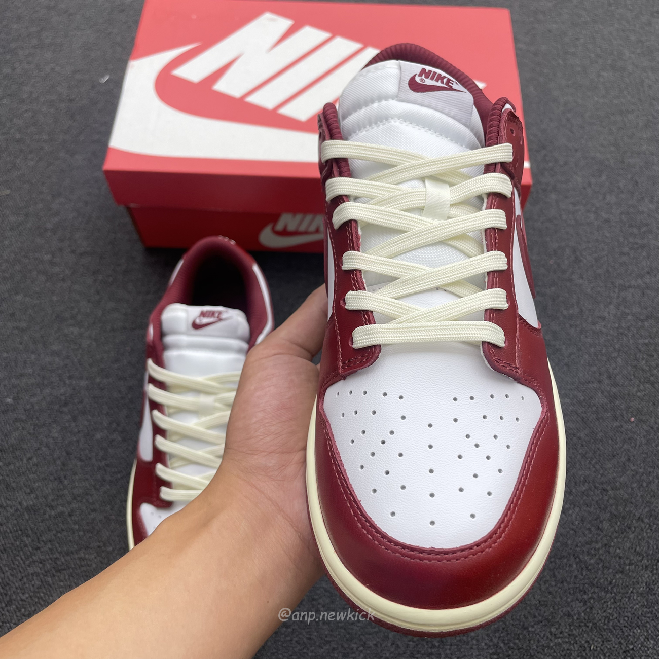 Nike Dunk Low Prm Vintage Team Red Fj4555 100 (8) - newkick.vip