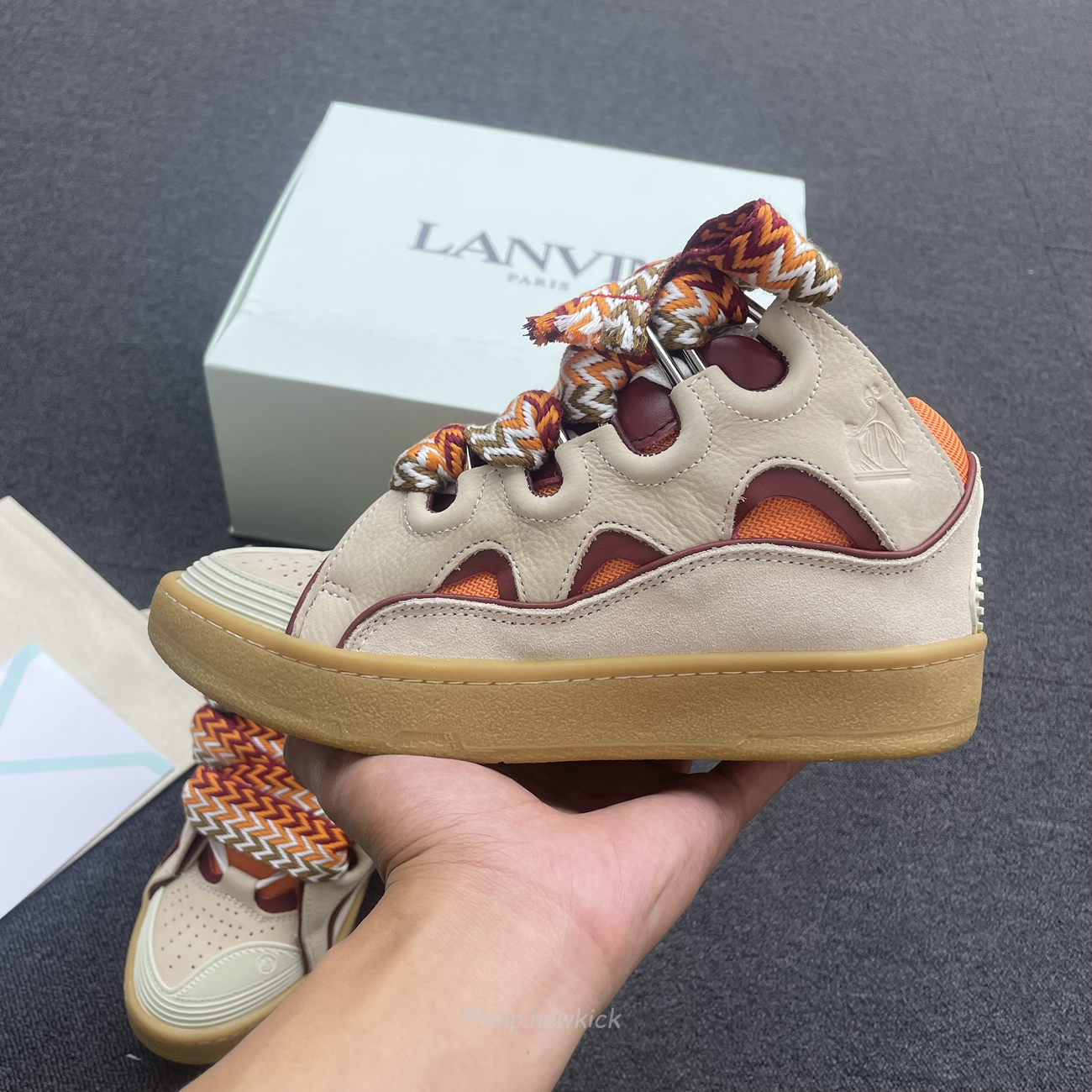 Lanvin Curb Sneakers Fmskrk11dragb518 (2) - newkick.vip