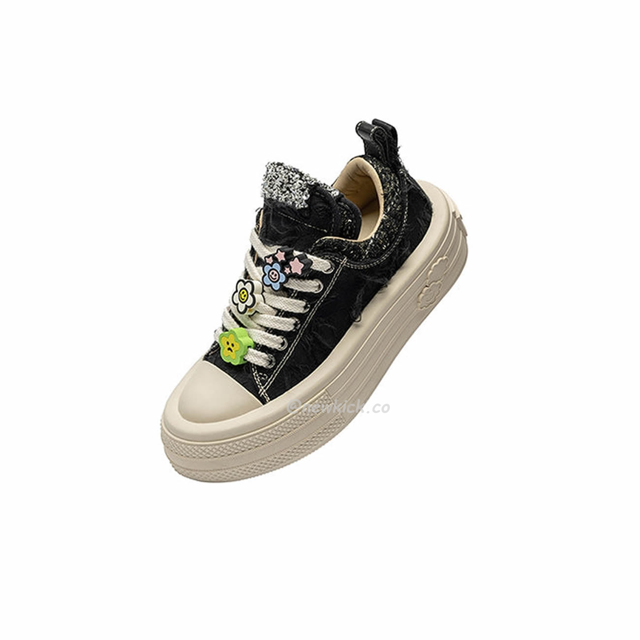 Foreshadow Double Uni Black Platform Sneaker (3) - newkick.vip