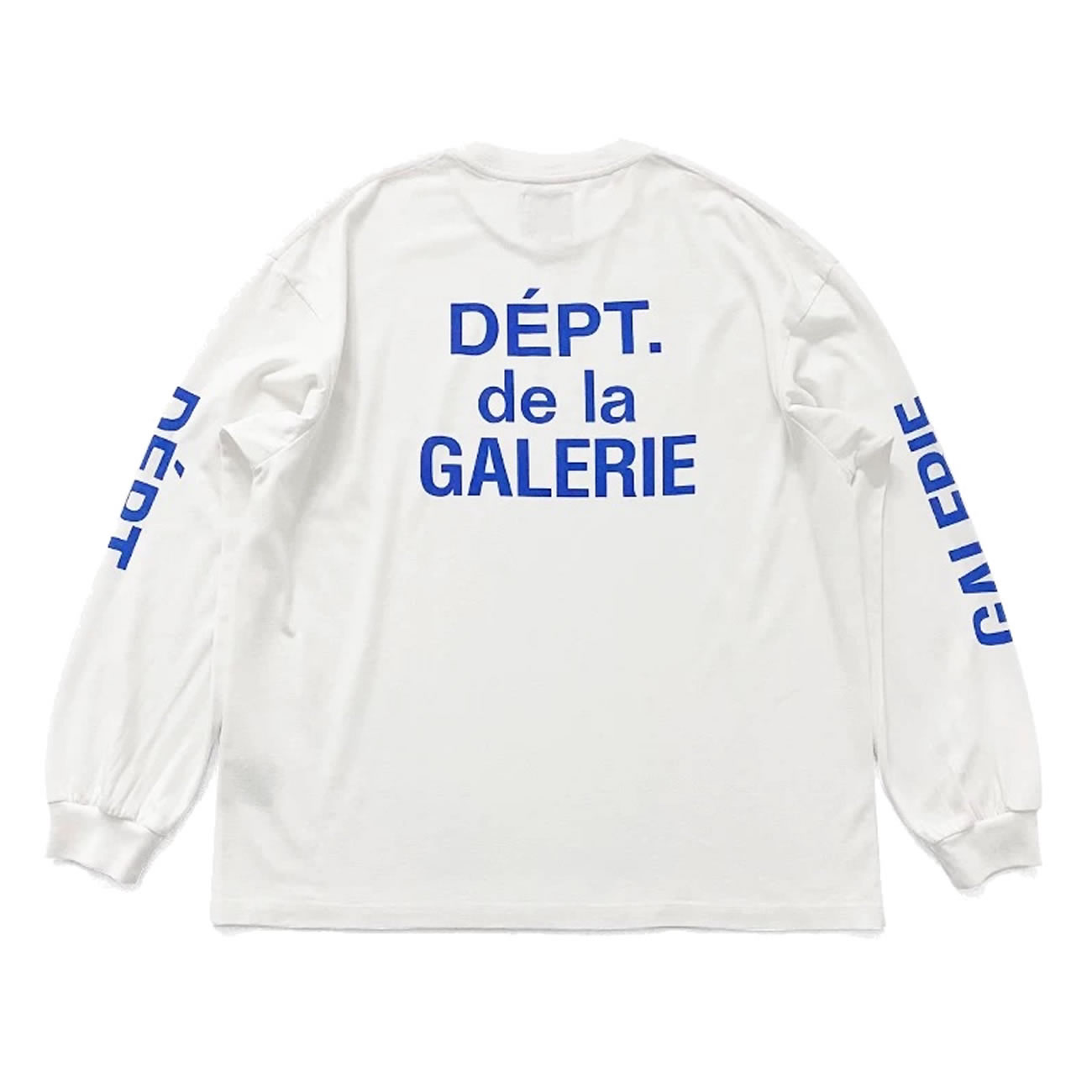 Gallery Dept. French Collector L S Tee White Blue Fw21 (1) - newkick.vip